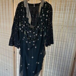Free People You’re A Star Sheer Tunic Maxi Top
